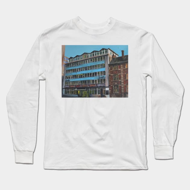 Modern Post-War Building, Hull, England Long Sleeve T-Shirt by golan22may